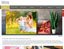 Tablet Screenshot of photosonacrylic.com